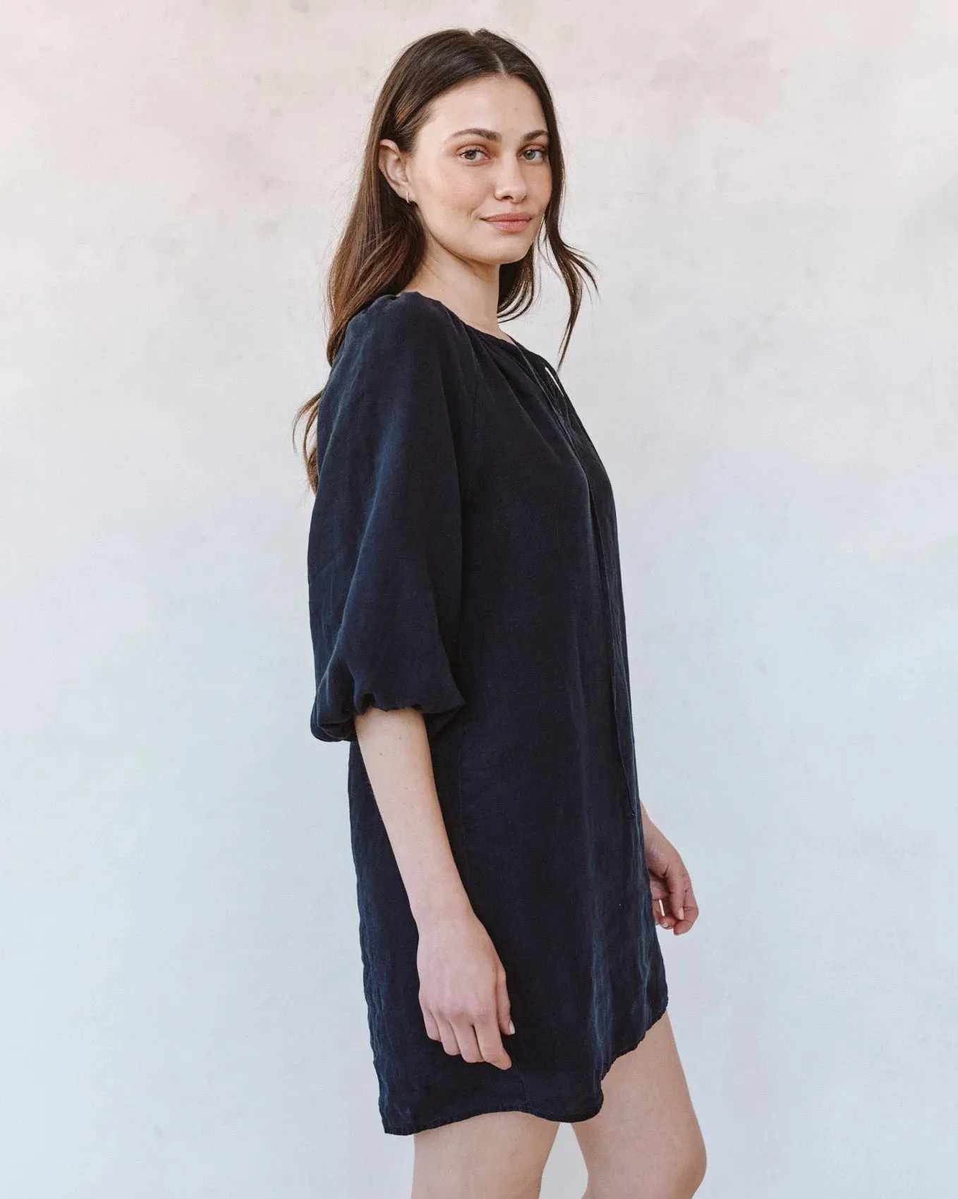 Pullover Puff Sleeve Dress | Black sold by Belletique product image thumbnail 3