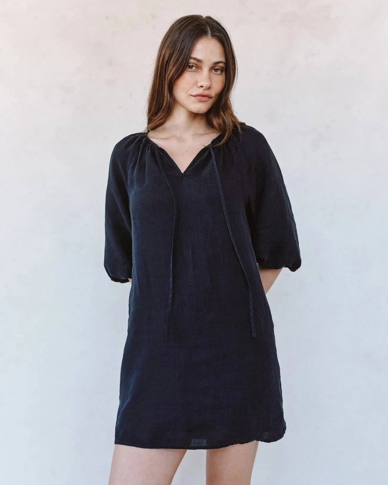 Pullover Puff Sleeve Dress | Black sold by Belletique product image thumbnail 2