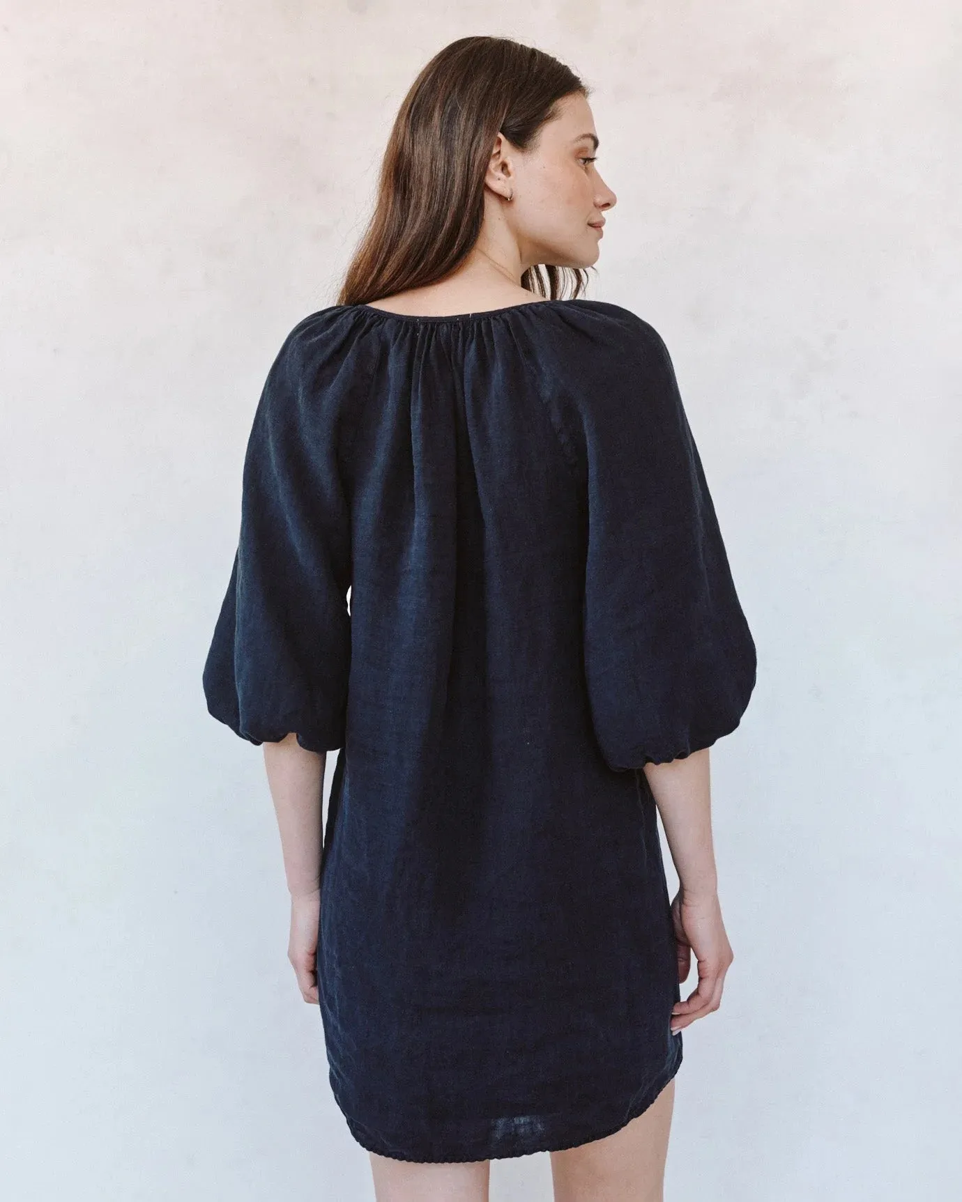 Pullover Puff Sleeve Dress | Black sold by Belletique product image thumbnail 4