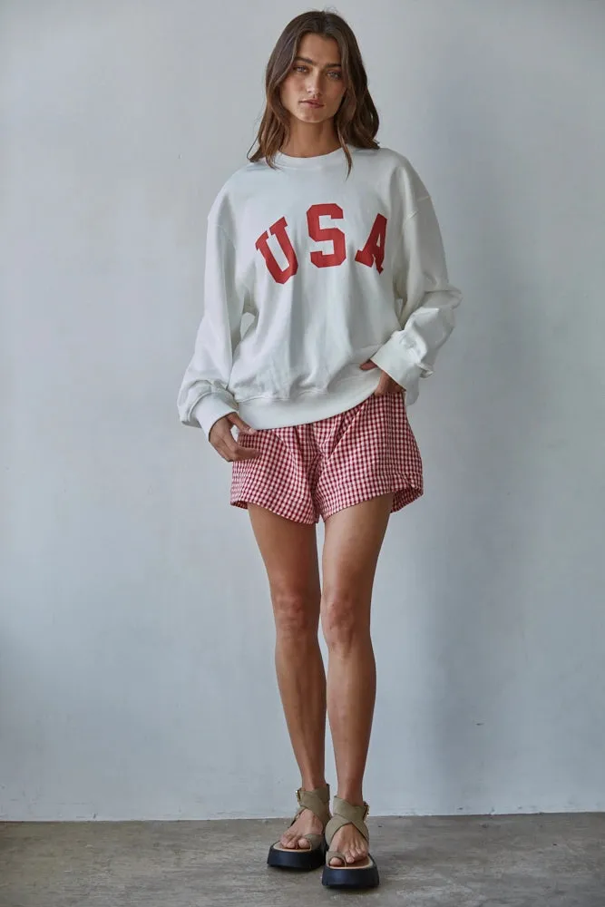 USA Crew Pullover sold by Belletique