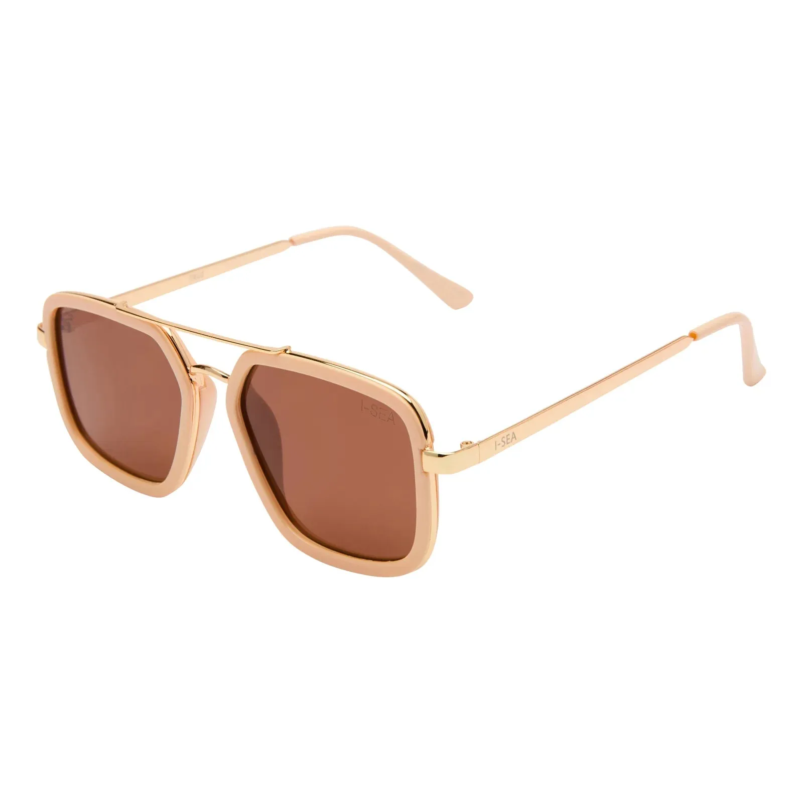 Cruz Sunglasses | Cream/Brown Polarized sold by Belletique product image thumbnail 2