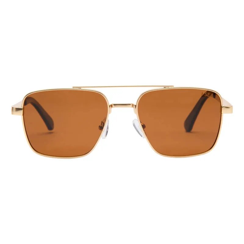 Brooks Sunglasses | Gold/Brown Polarized made by I-Sea