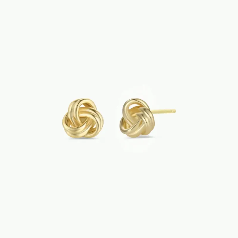 Petite Gold Knot Earrings made by JaxKelly