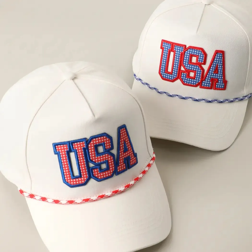USA Patch Trucker Hat | Red Rope sold by Belletique product image thumbnail 2
