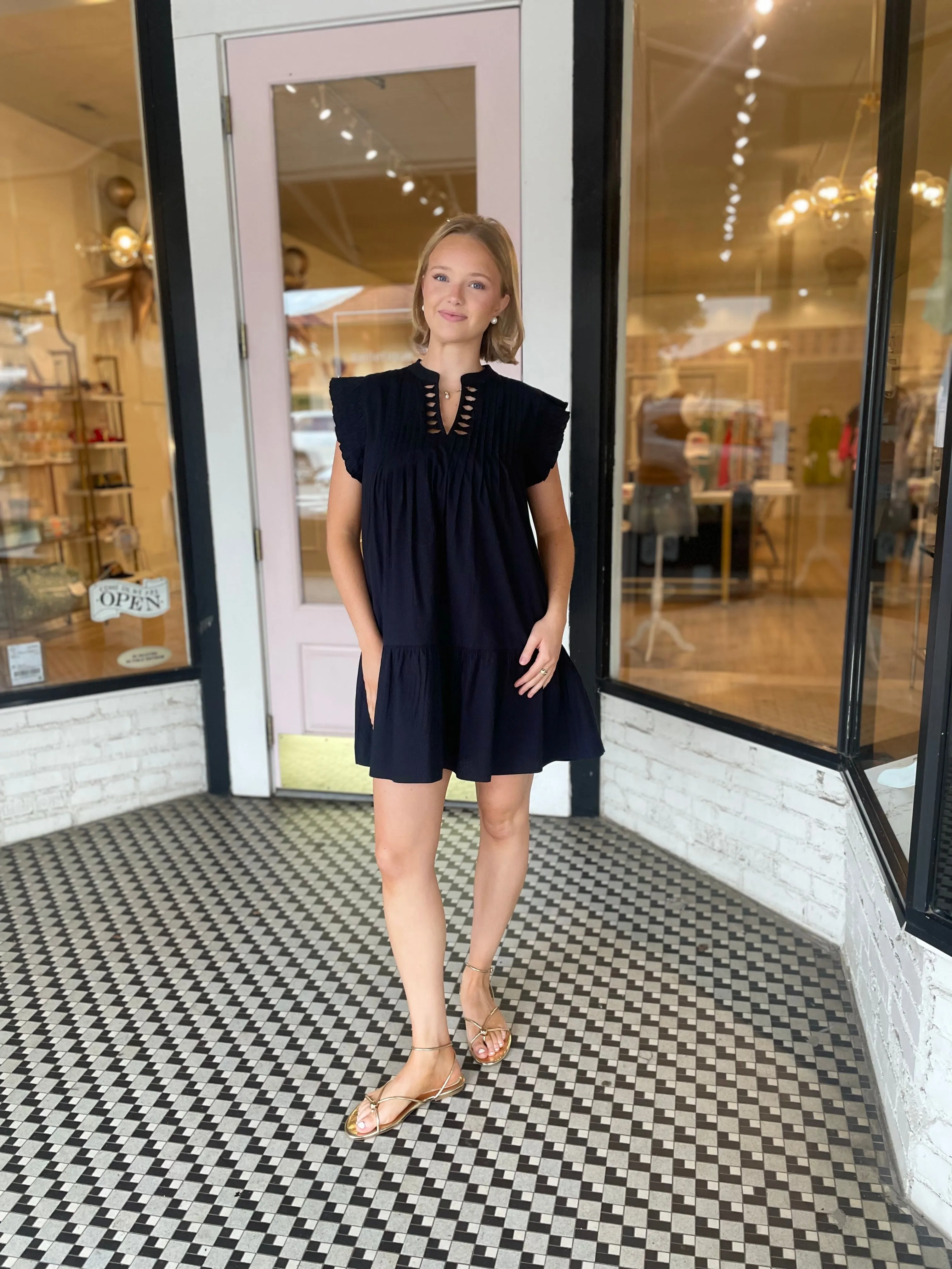 Black Mini Dress sold by Belletique product image thumbnail 3