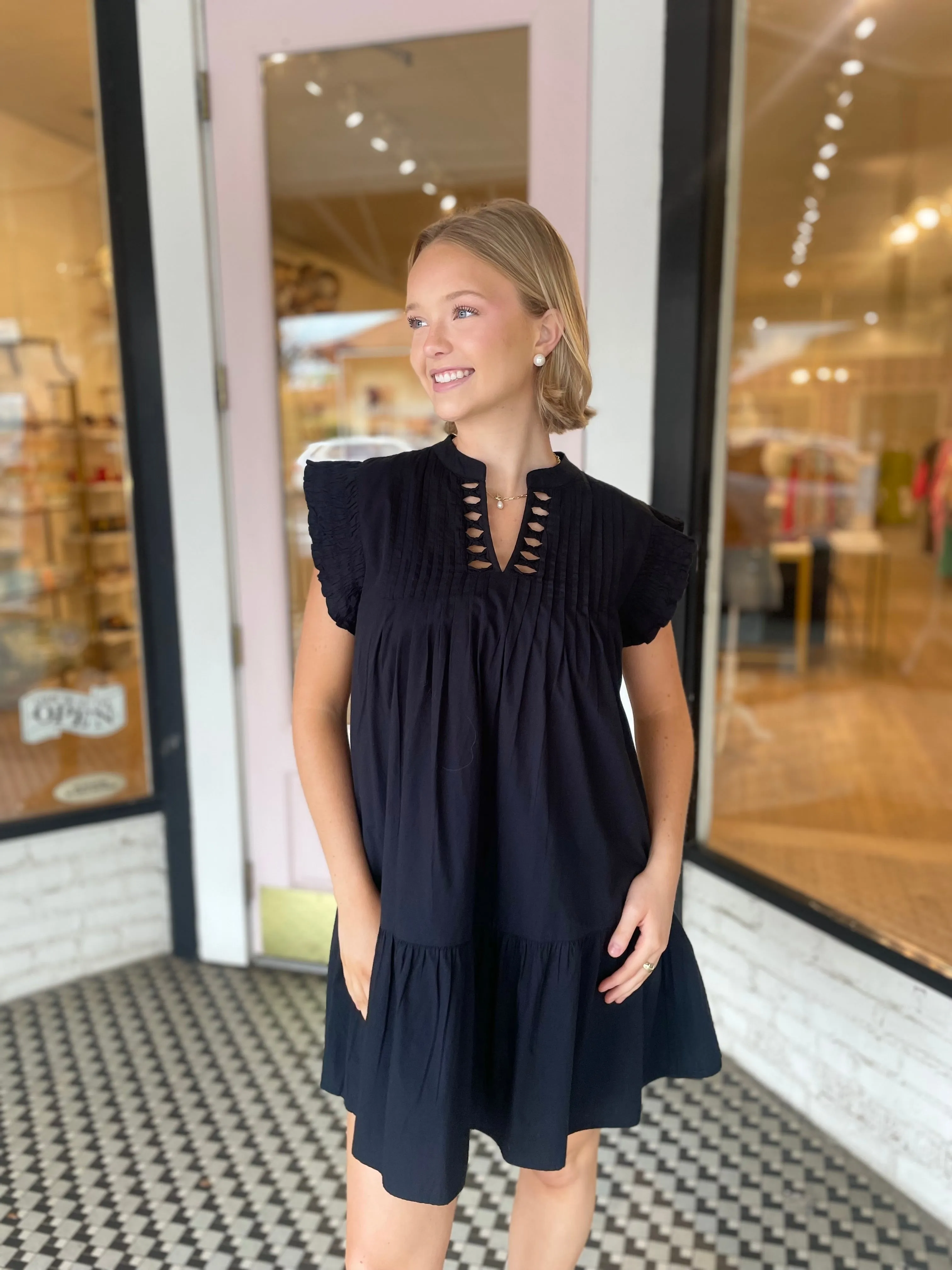 Black Mini Dress sold by Belletique product image thumbnail 2