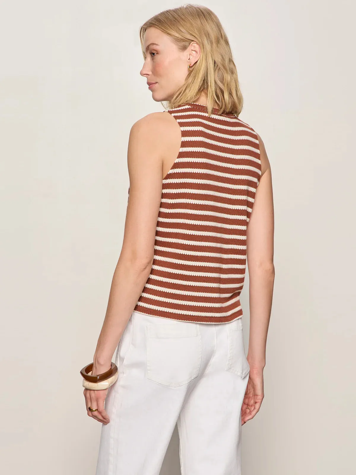 Campari Tank | Clay Stripe sold by Belletique product image thumbnail 2