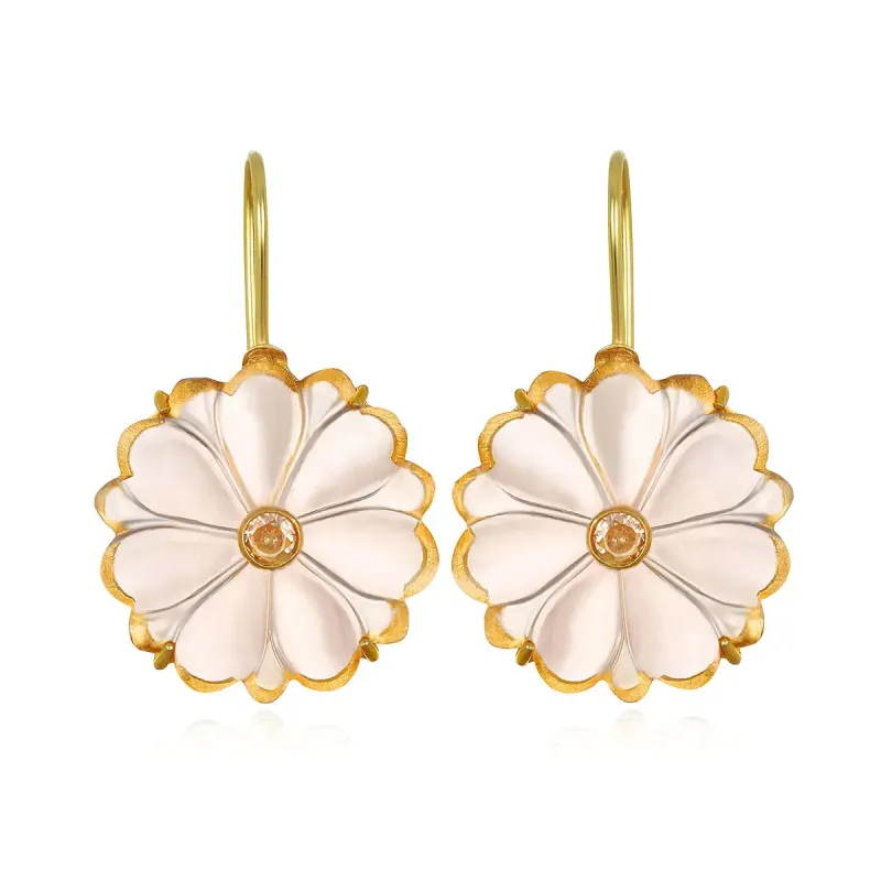 Magnolia Earrings | Champagne made by Belletique