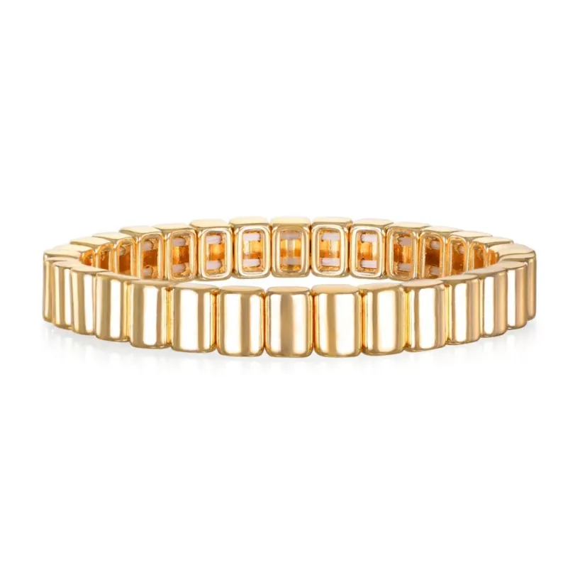 Golden Stacking Bracelet made by Belletique