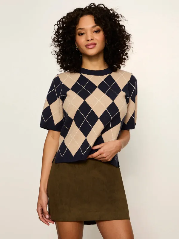 Perfect Sweater Tee | Loma Argyle made by Sanctuary
