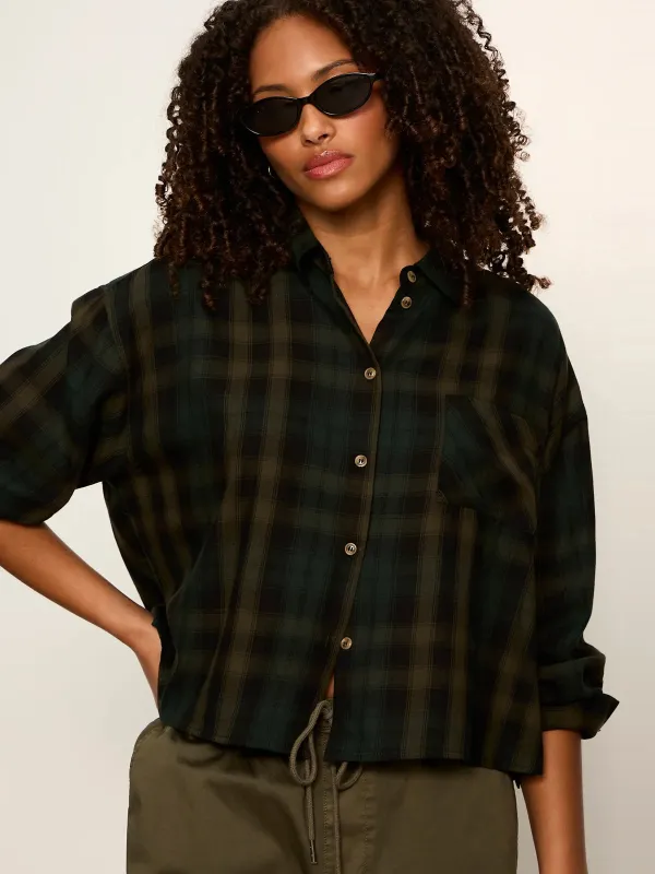 The Autumn Edit Flannel | Forest Plaid made by Sanctuary