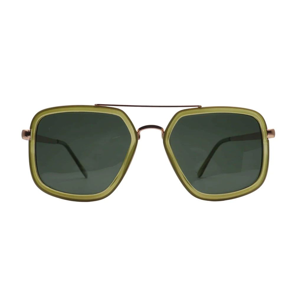 Cruz Sunglasses | Avocado + Green Polarized sold by Belletique