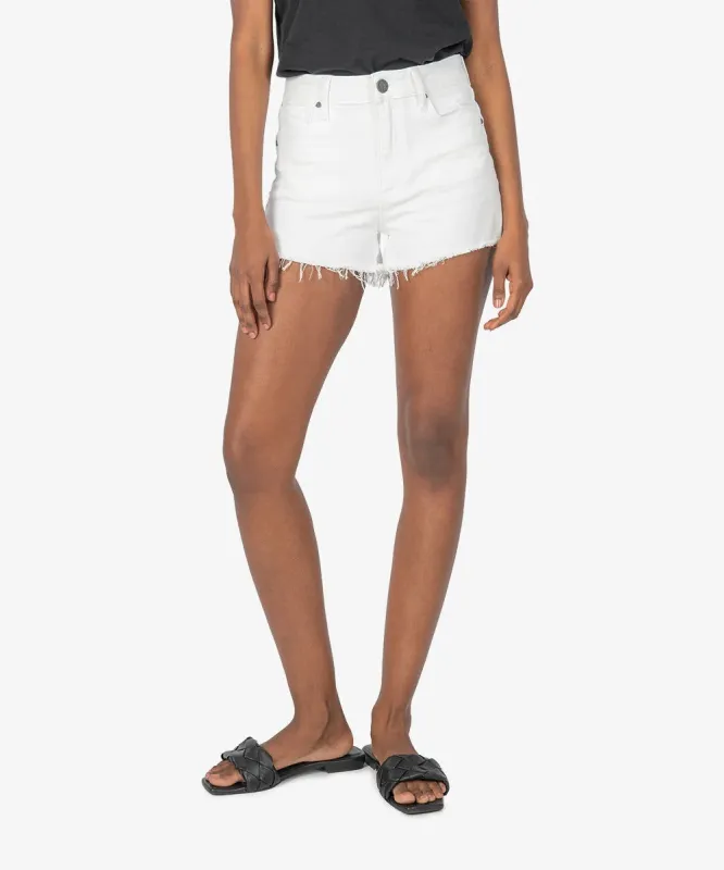 Jane High Rise Short | Optic White sold by Belletique