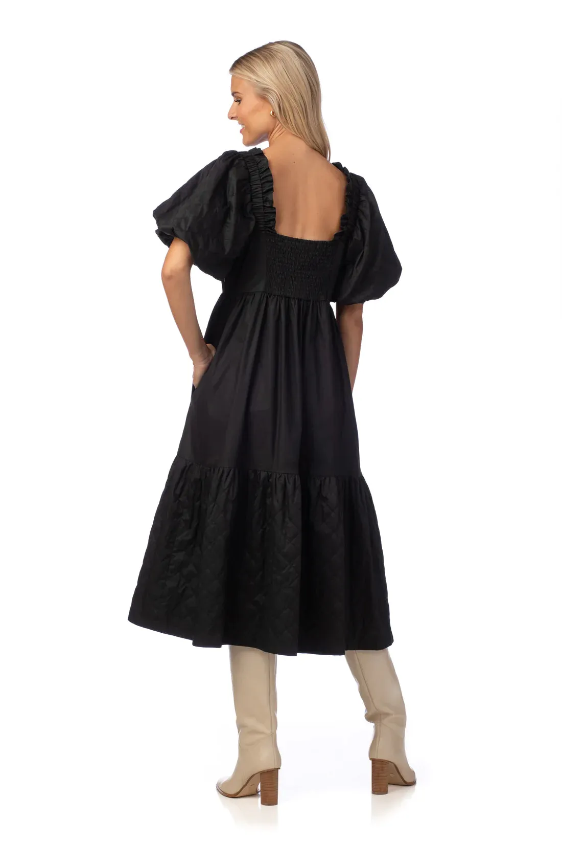 Marigold Dress | Black sold by Belletique product image thumbnail 4