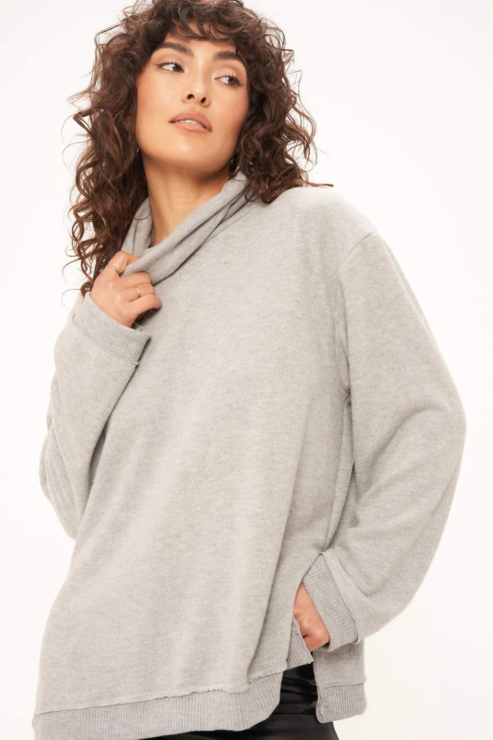Beyond Heathered Cozy Tunic | Heather Grey sold by Belletique product image thumbnail 2