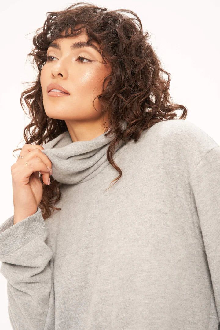 Beyond Heathered Cozy Tunic | Heather Grey sold by Belletique product image thumbnail 4