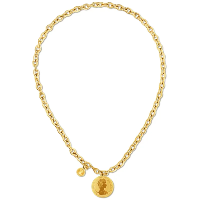 Odette Coin Chain Necklace sold by Belletique
