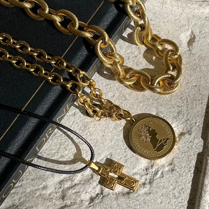 Odette Coin Chain Necklace sold by Belletique product image thumbnail 2