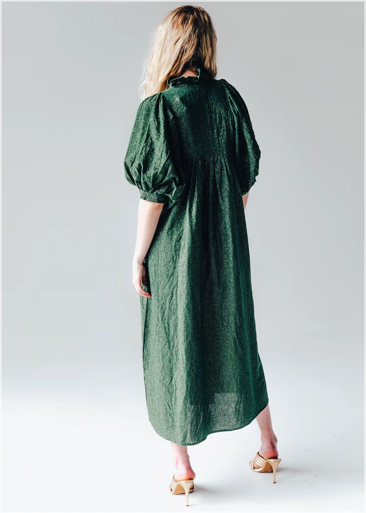 High Neck Midi | Emerald Sparkle sold by Belletique product image thumbnail 4