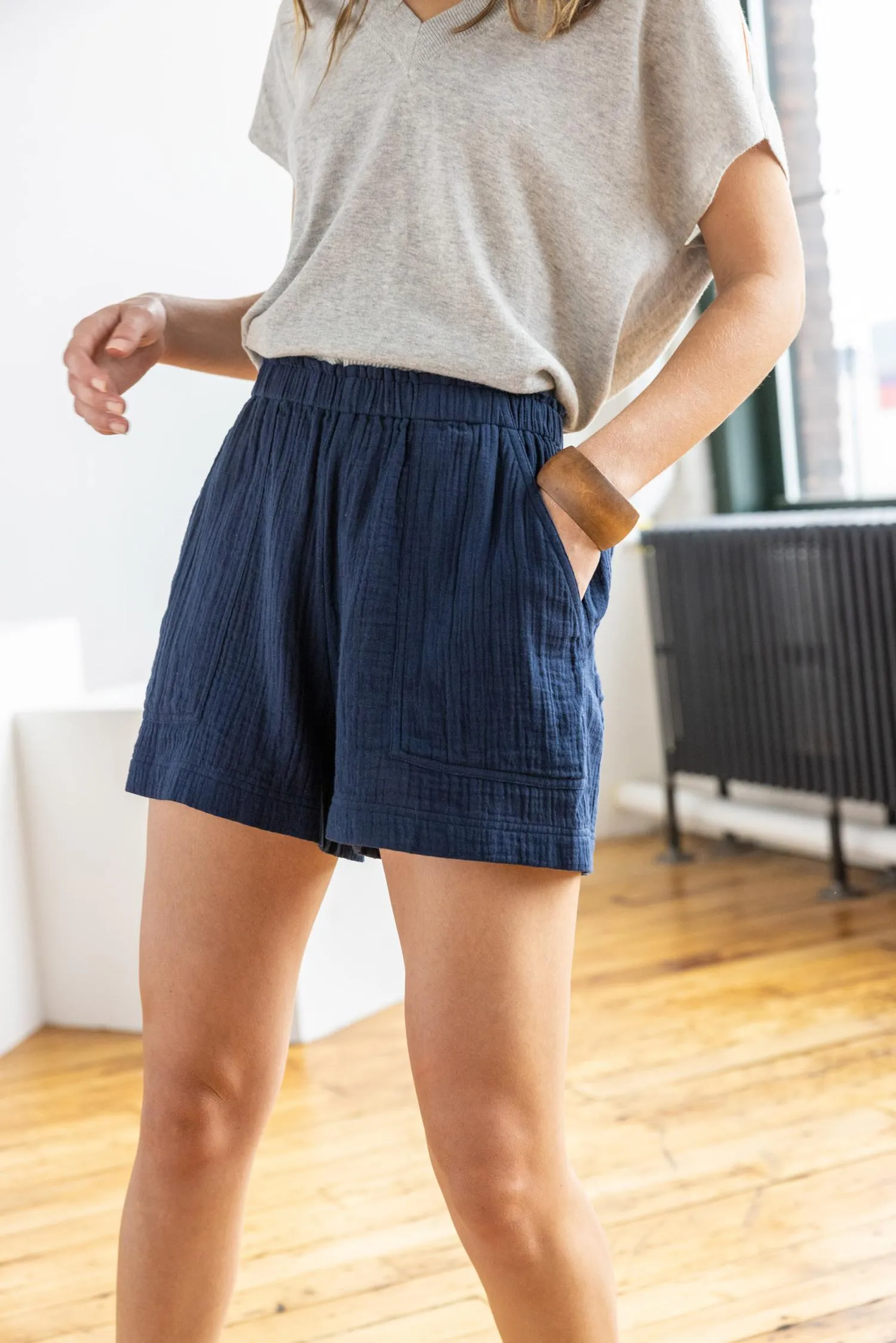 Lilla P Short | Navy sold by Belletique product image thumbnail 3