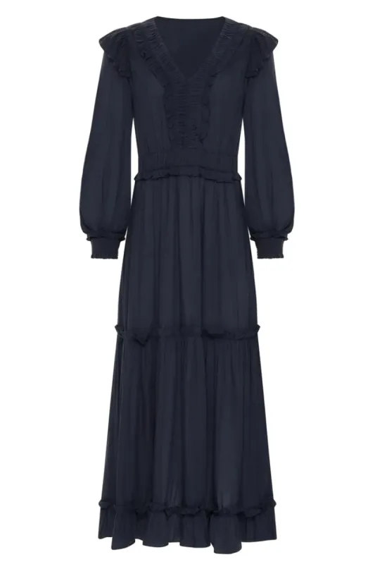 Nicole Dress | Navy sold by Belletique