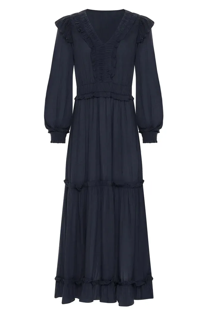 Nicole Dress | Navy sold by Belletique