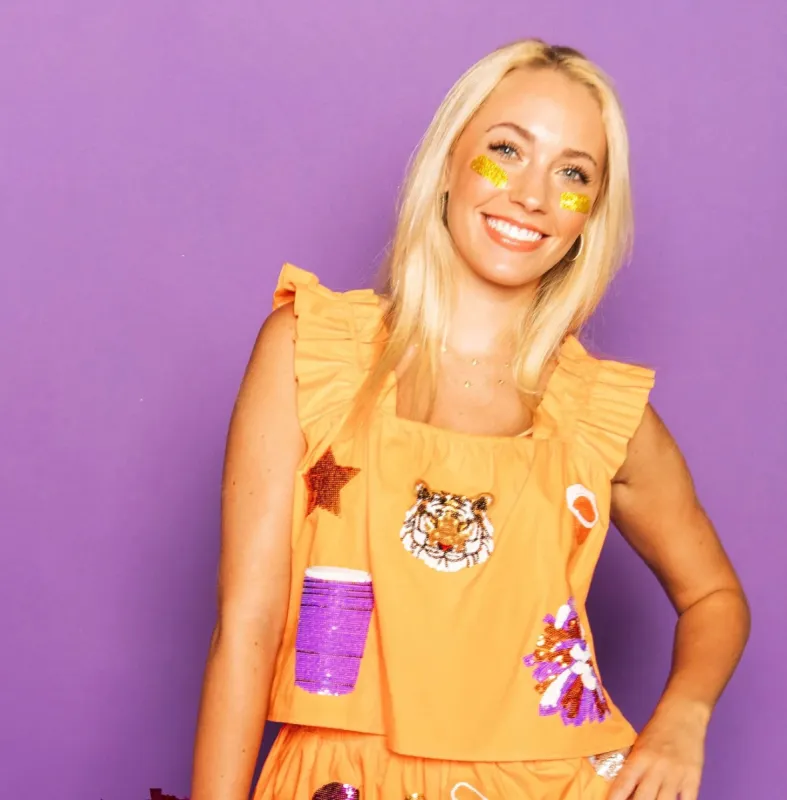 Tiger Icon Top | Queen of Sparkles sold by Belletique