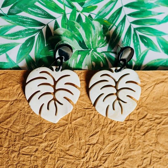 Montera Leaf Horn Earrings sold by Belletique