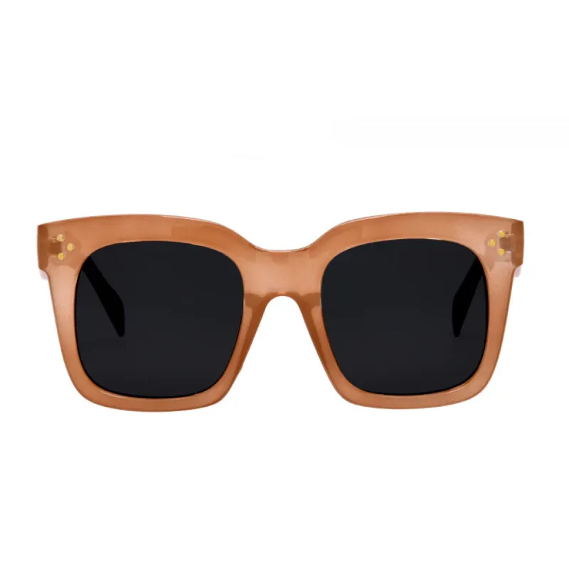 Waverly Sunglasses | Taupe/Smoke Polarized sold by Belletique