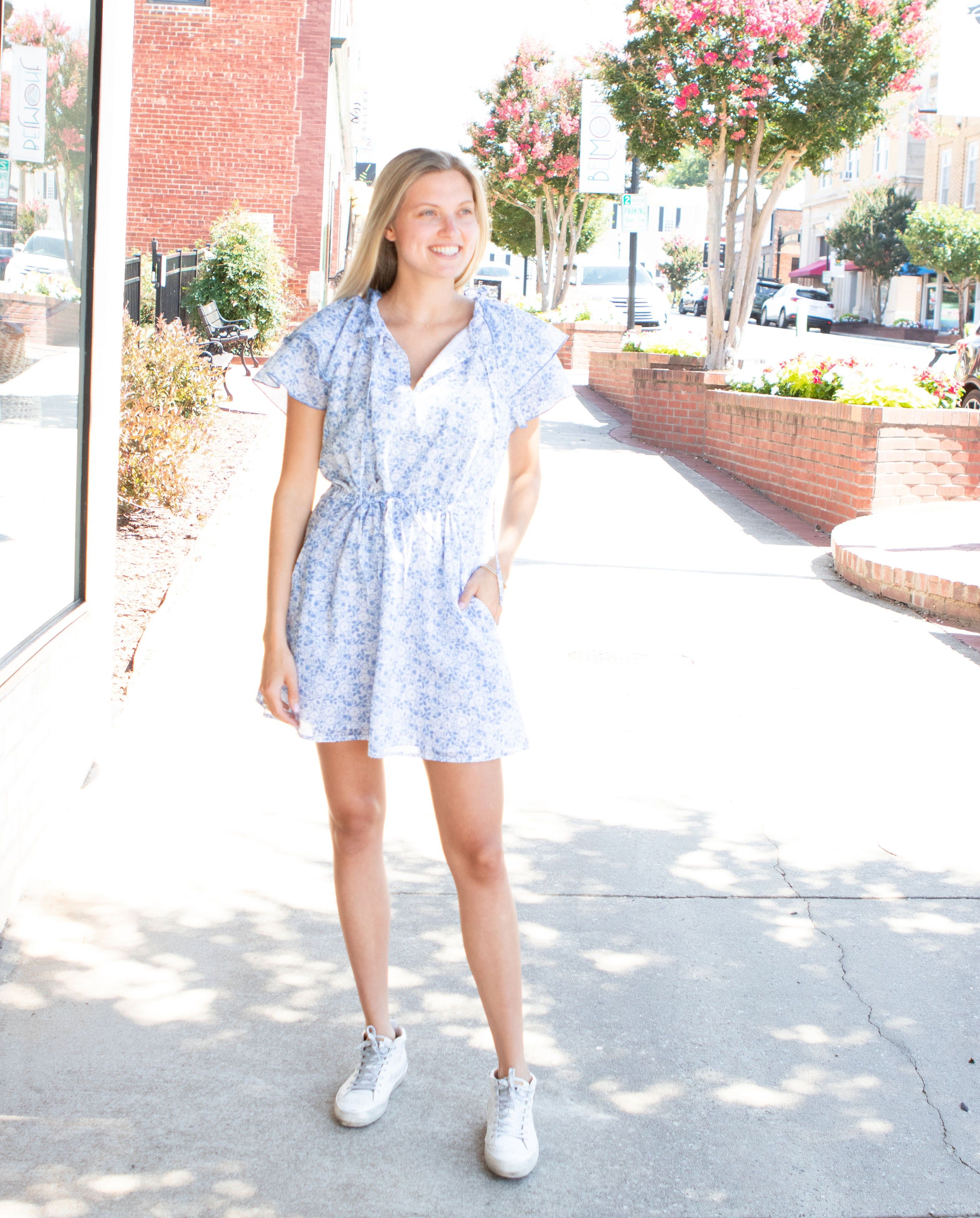 Tinsley Dress | Ditsy Riviera sold by Belletique