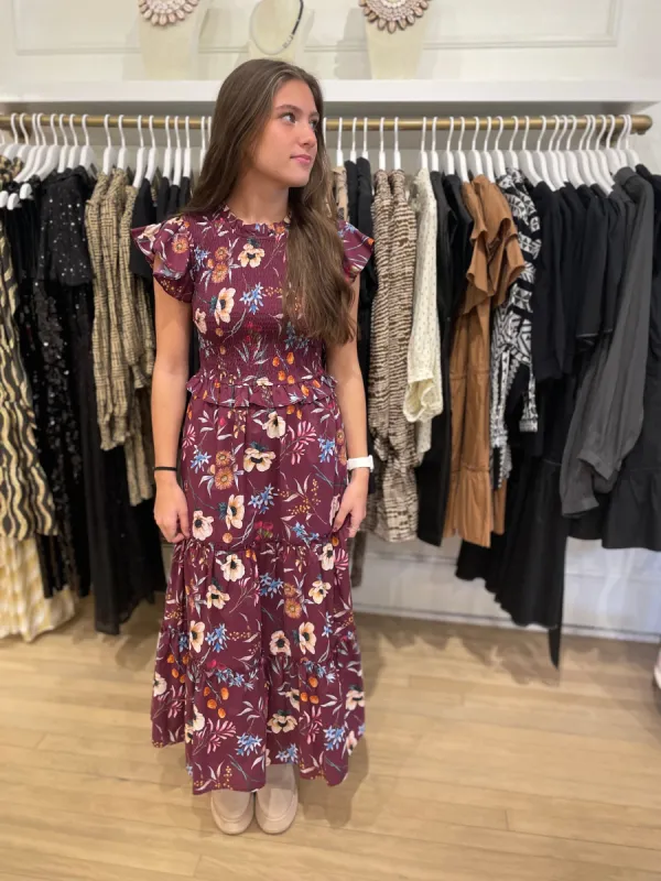 Lila Dress | Anemone Raspberry sold by Belletique