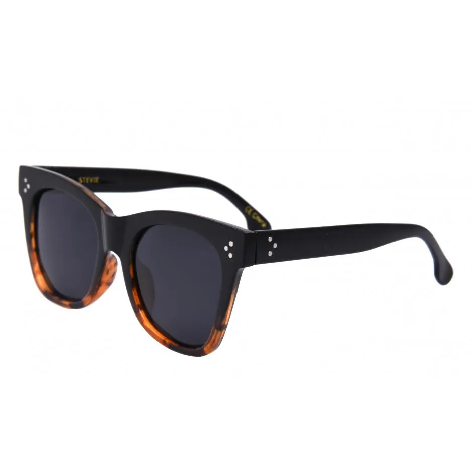 Stevie Sunglasses | Black Tortoise/Smoke Polarized sold by Belletique product image thumbnail 2