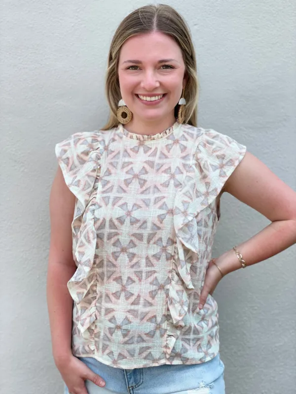 Karlie Geometric Top sold by Belletique