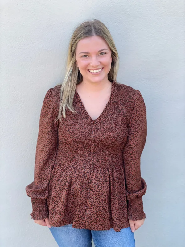 Avery Top | Leopard sold by Belletique