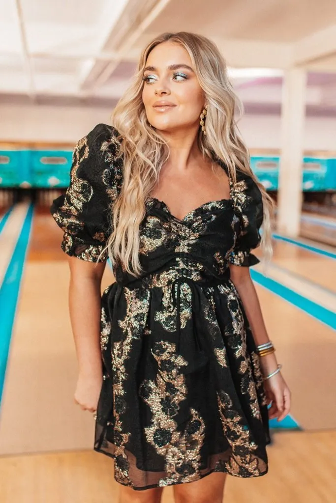 Colby Mini Dress | Brocade sold by Belletique