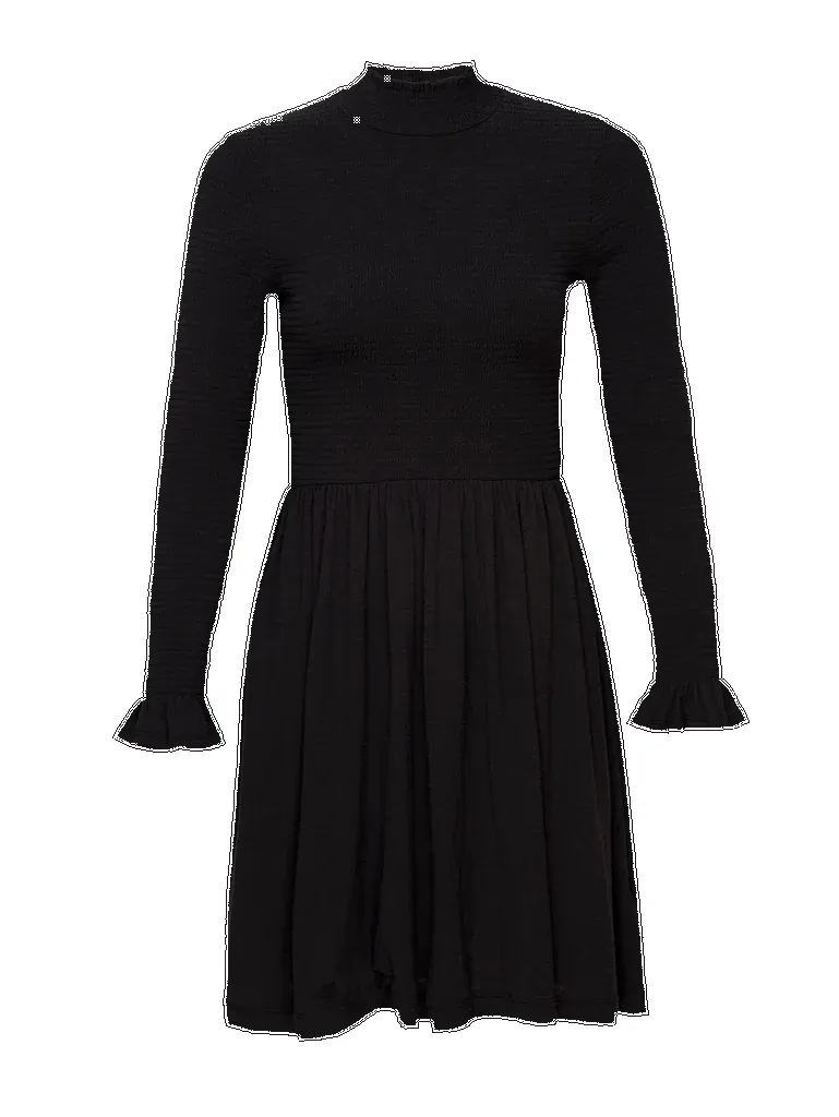 Zuri Ruffle Sleeve Mock Neck Mini Dress sold by Belletique product image thumbnail 2