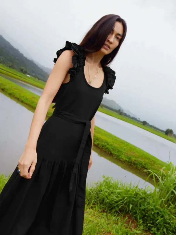 Everleigh Dress | Black sold by Belletique