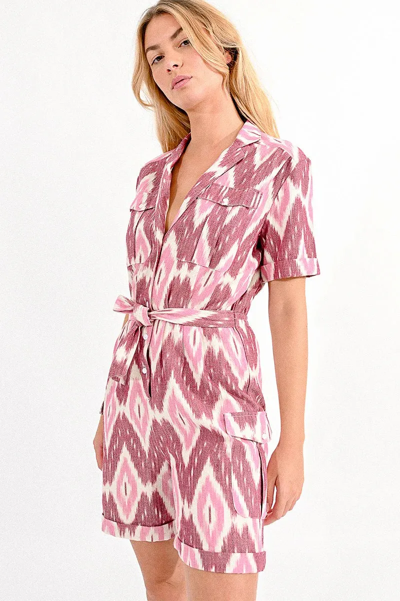 Pink Anju Romper sold by Belletique