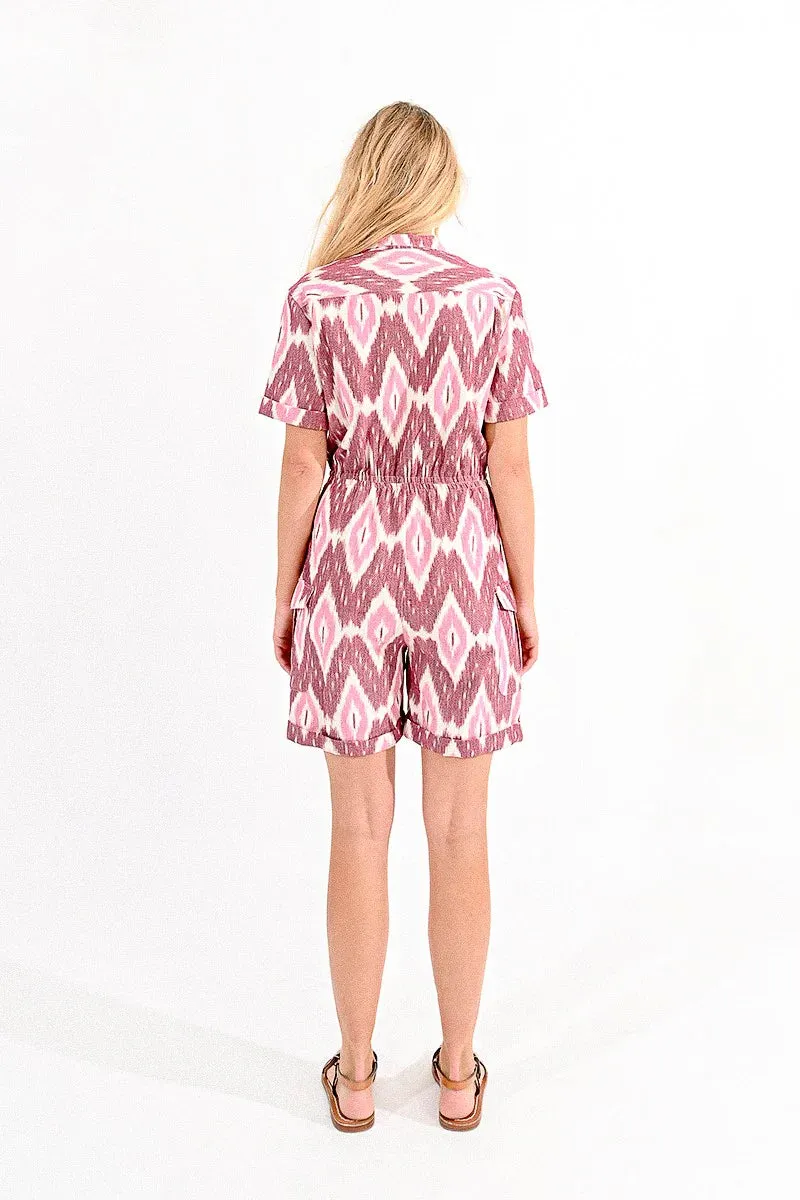 Pink Anju Romper sold by Belletique product image thumbnail 3