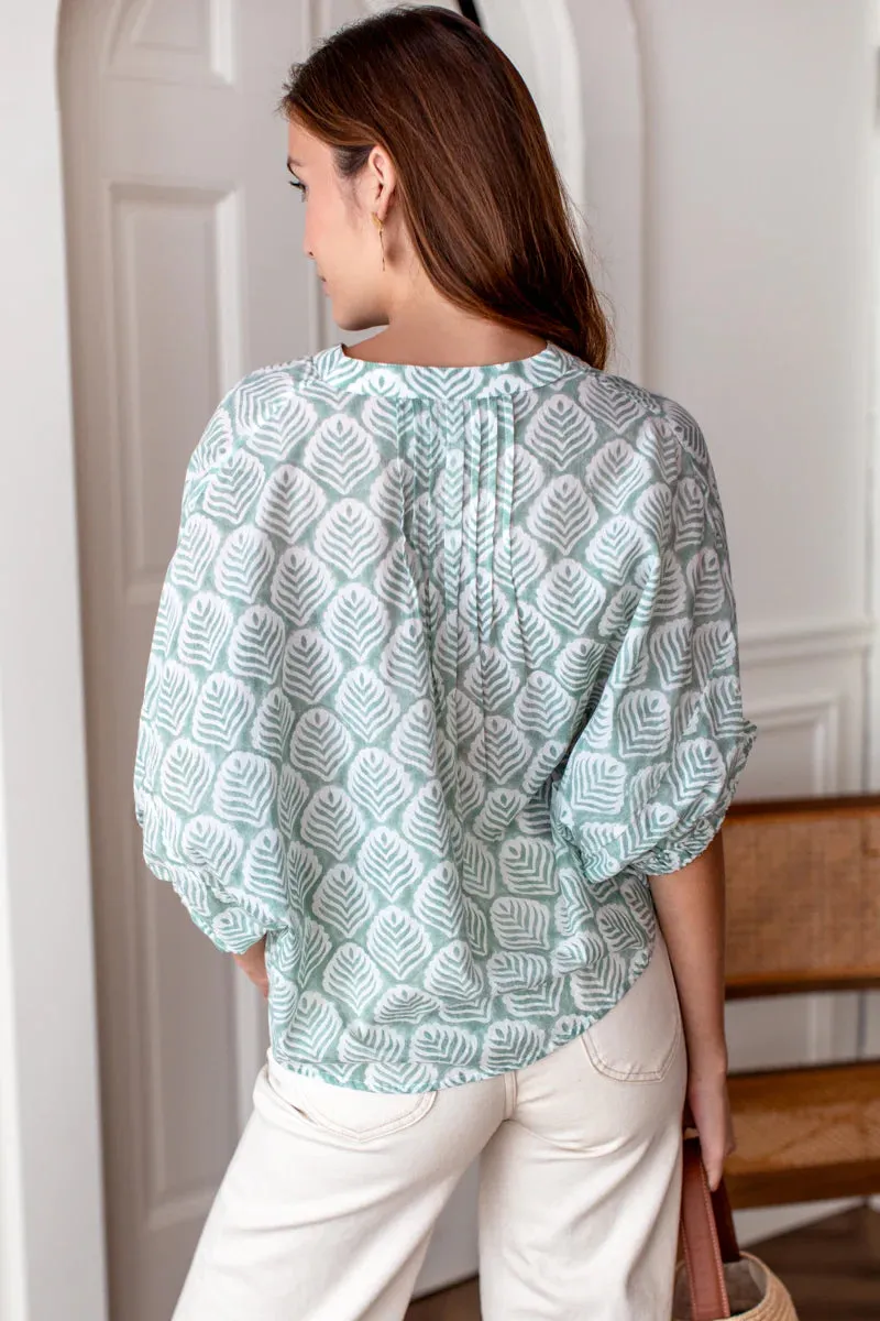 Mandarin Collar Top | Elm Organic sold by Belletique product image thumbnail 5