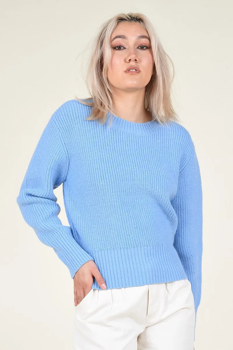 Soft Knit Sweater | Bleu sold by Belletique