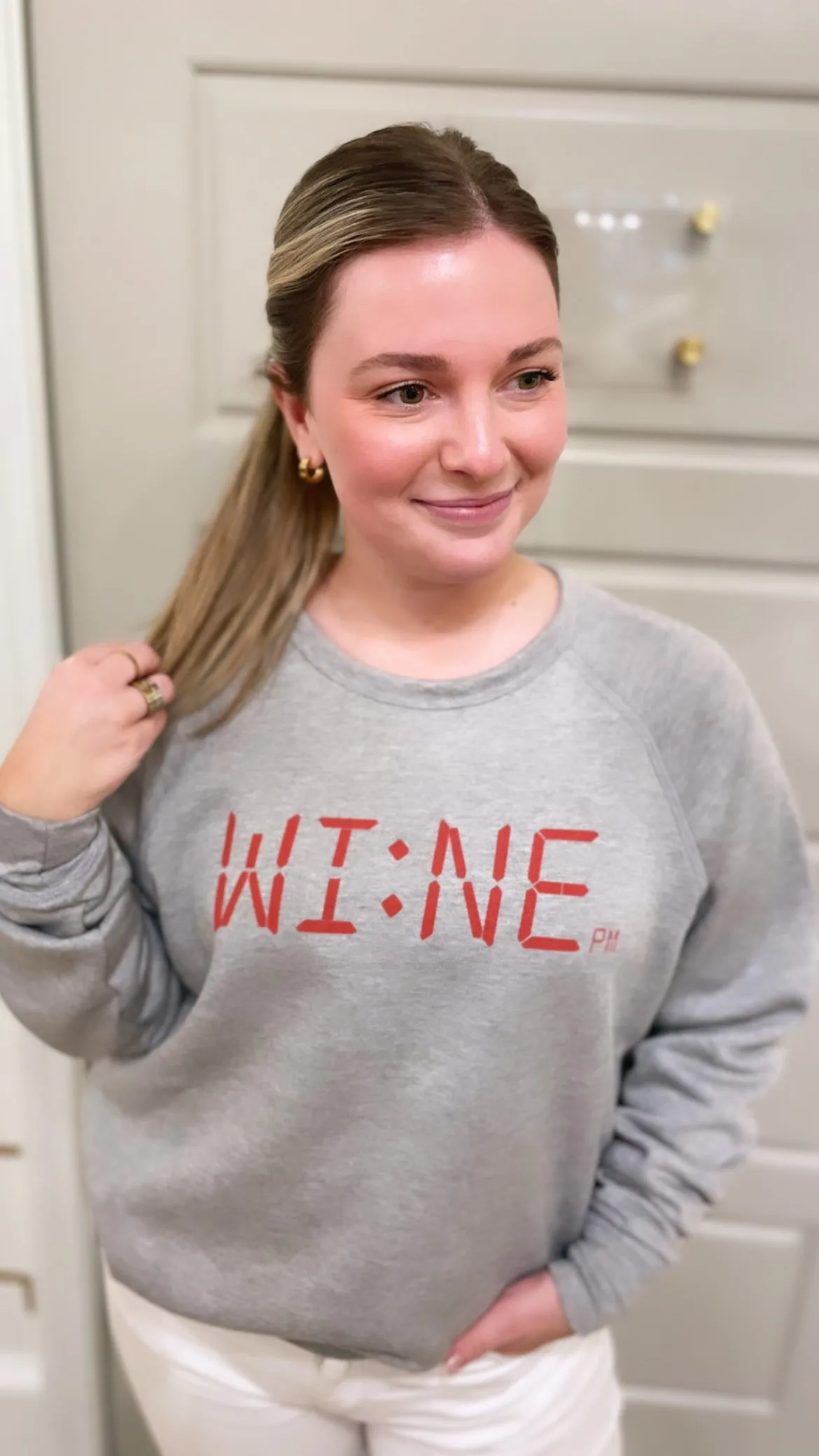 Wine Time Sweatshirt sold by Belletique
