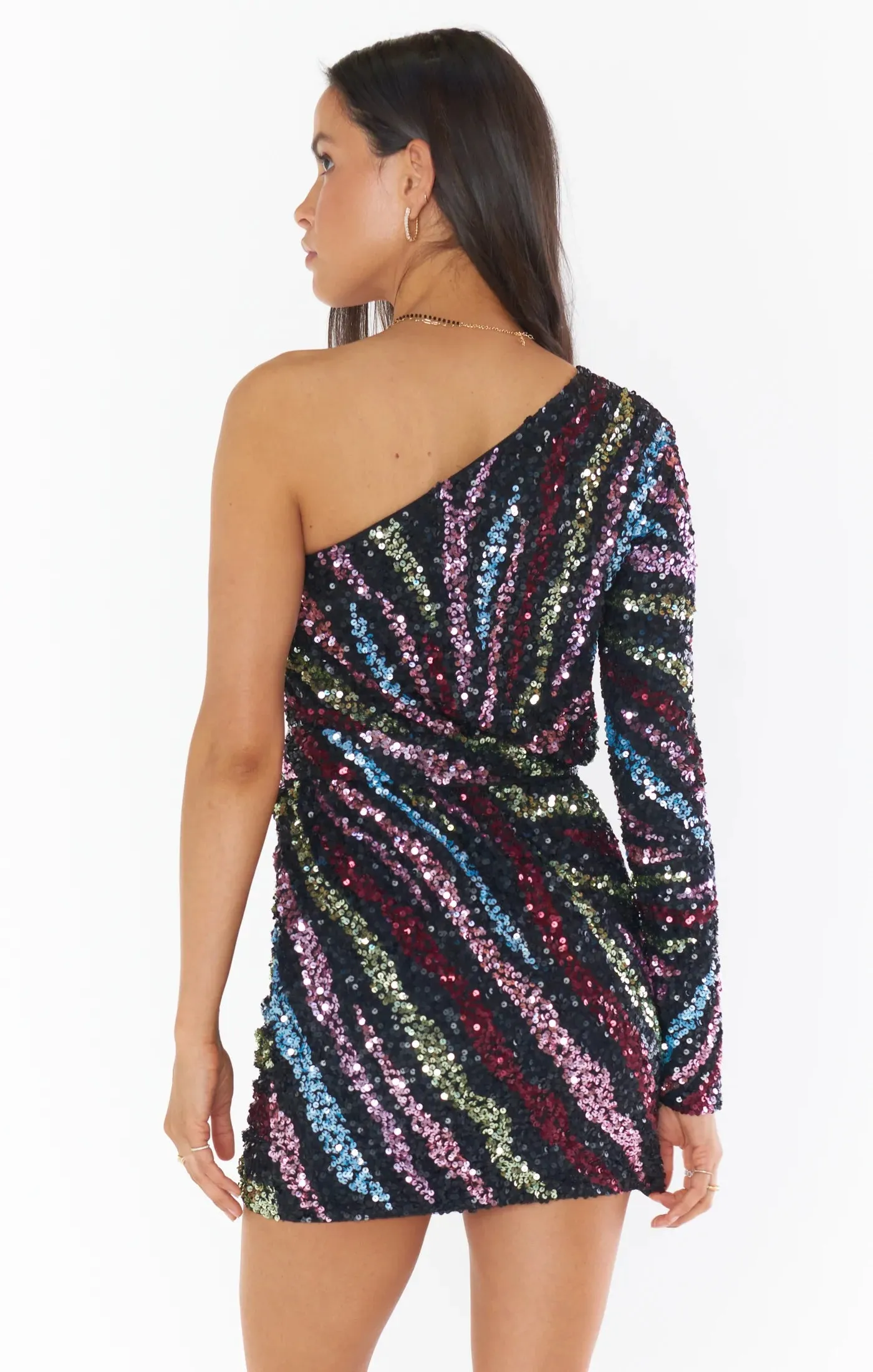 Shimmy Mini Dress | Starburst Sequins sold by Belletique product image thumbnail 2