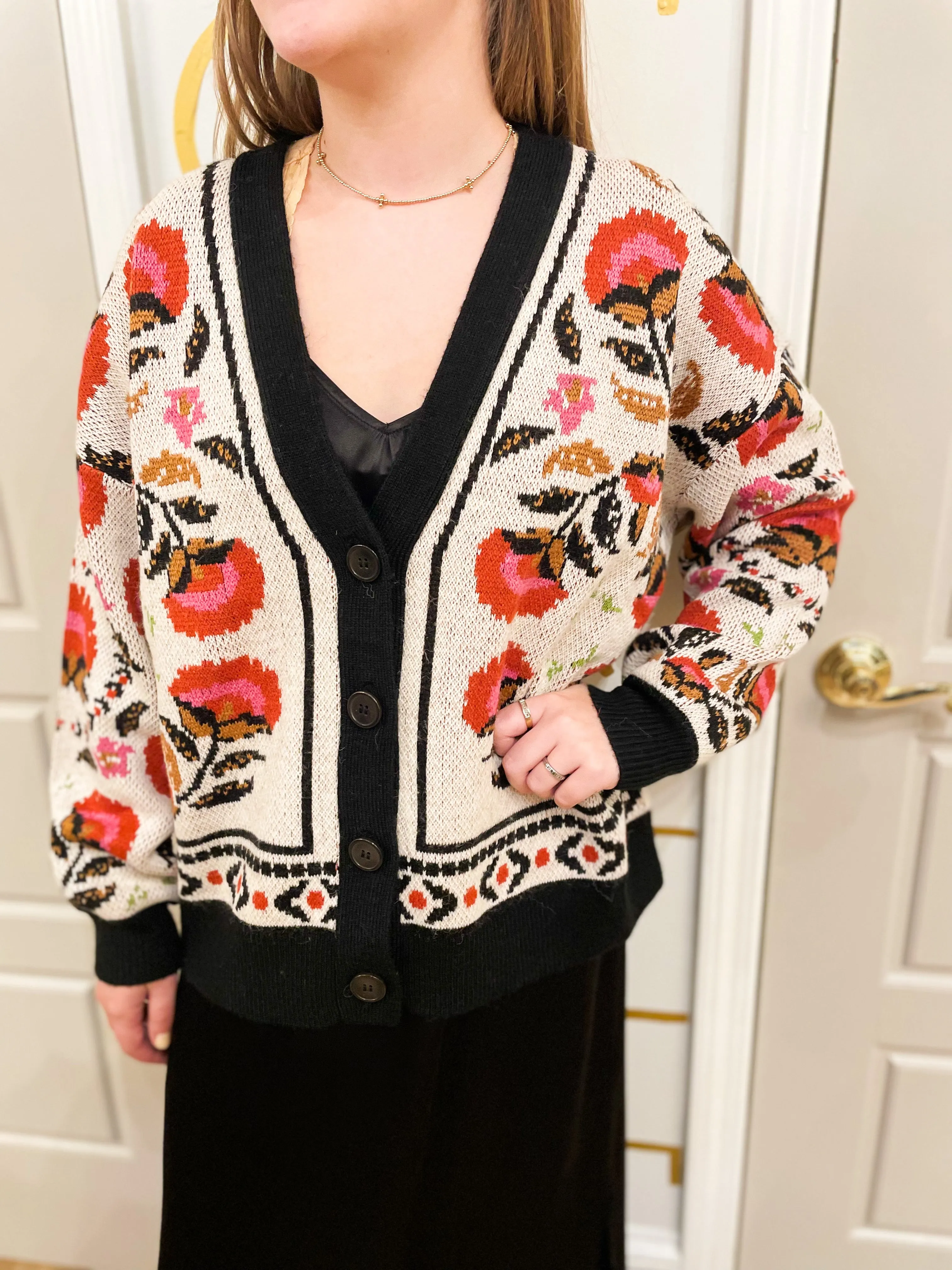 Palms Paradise Sand Knit Cardigan sold by Belletique