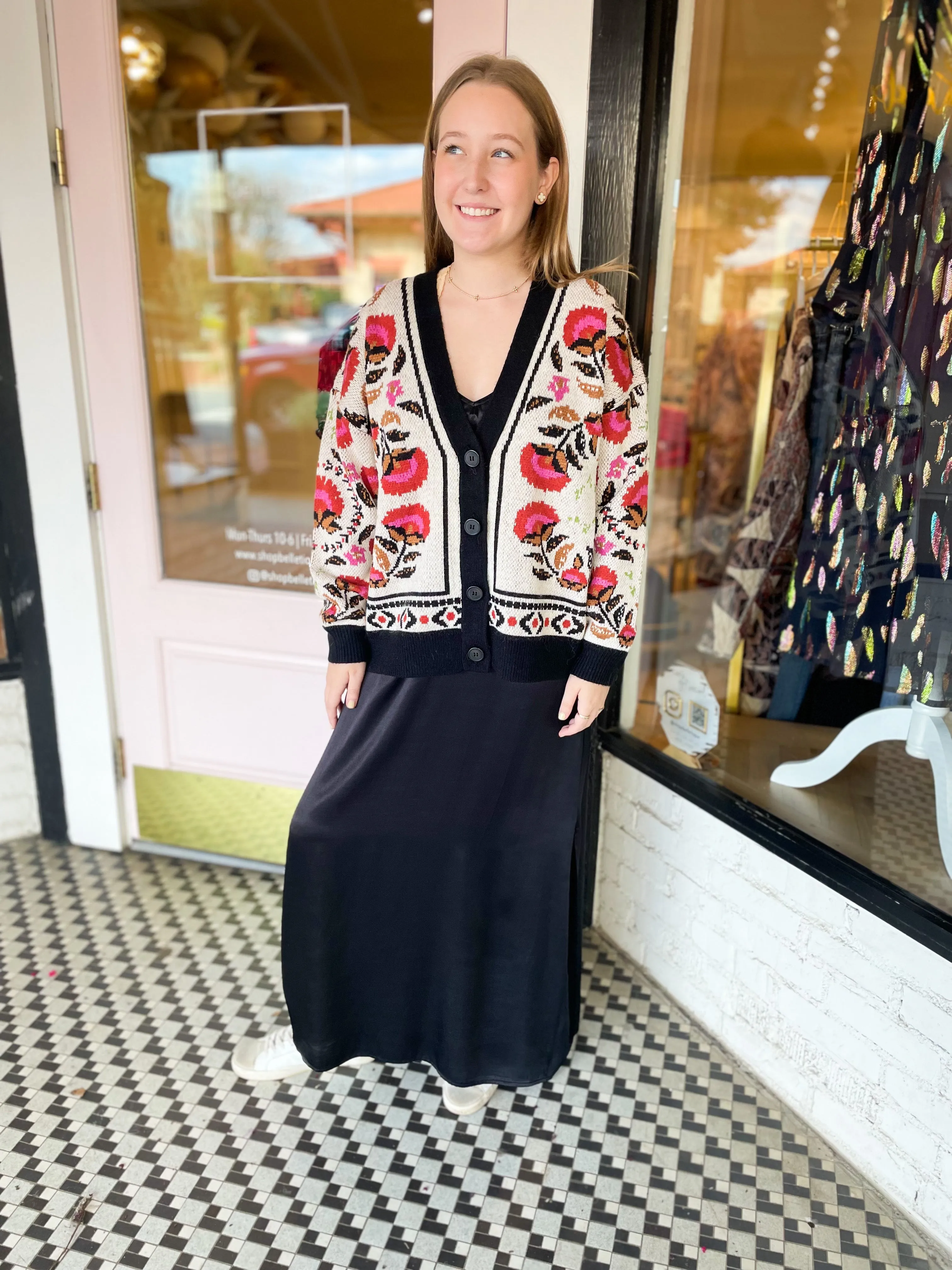 Palms Paradise Sand Knit Cardigan sold by Belletique product image thumbnail 4