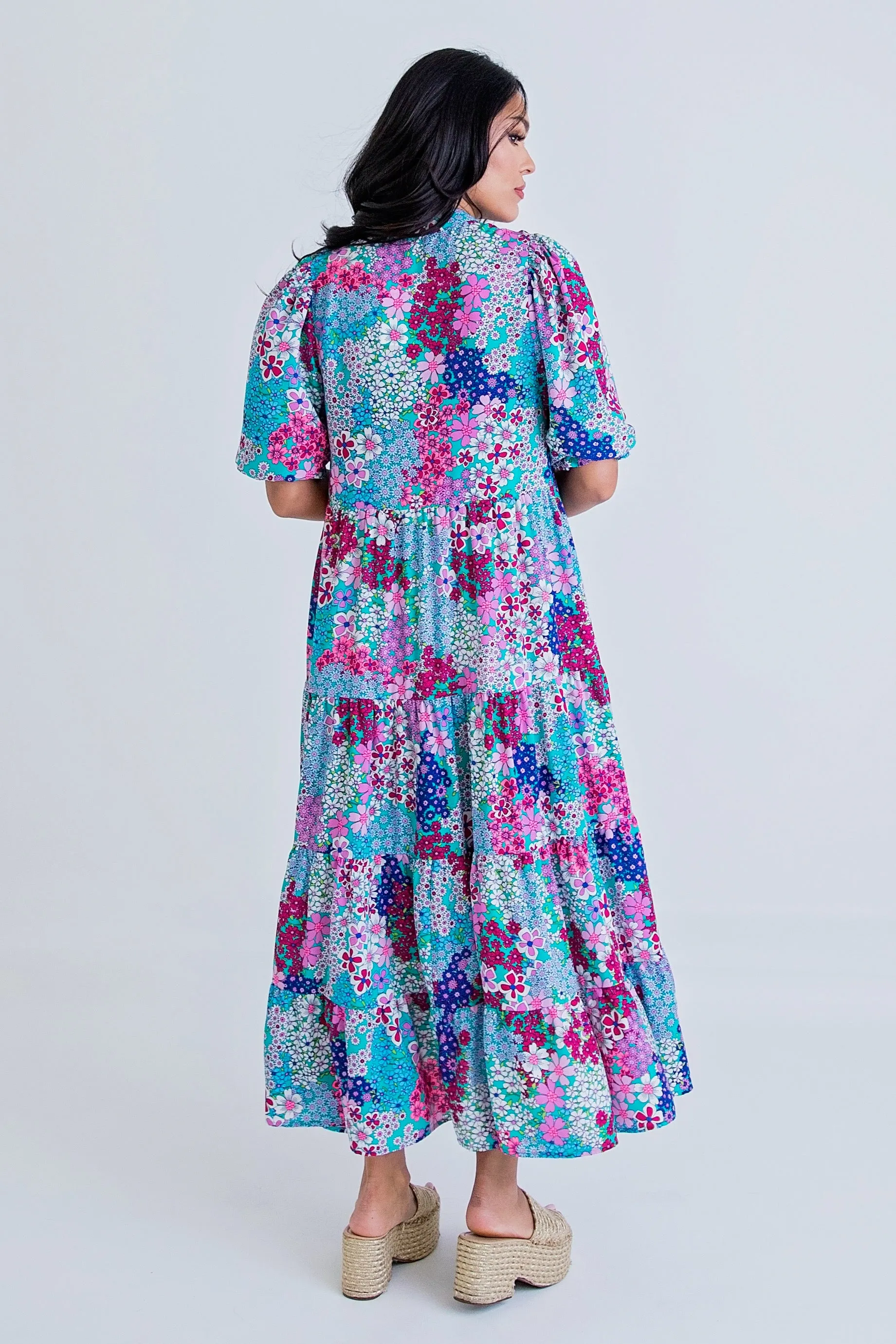Floral Vintage Tier Maxi Dress sold by Belletique product image thumbnail 3
