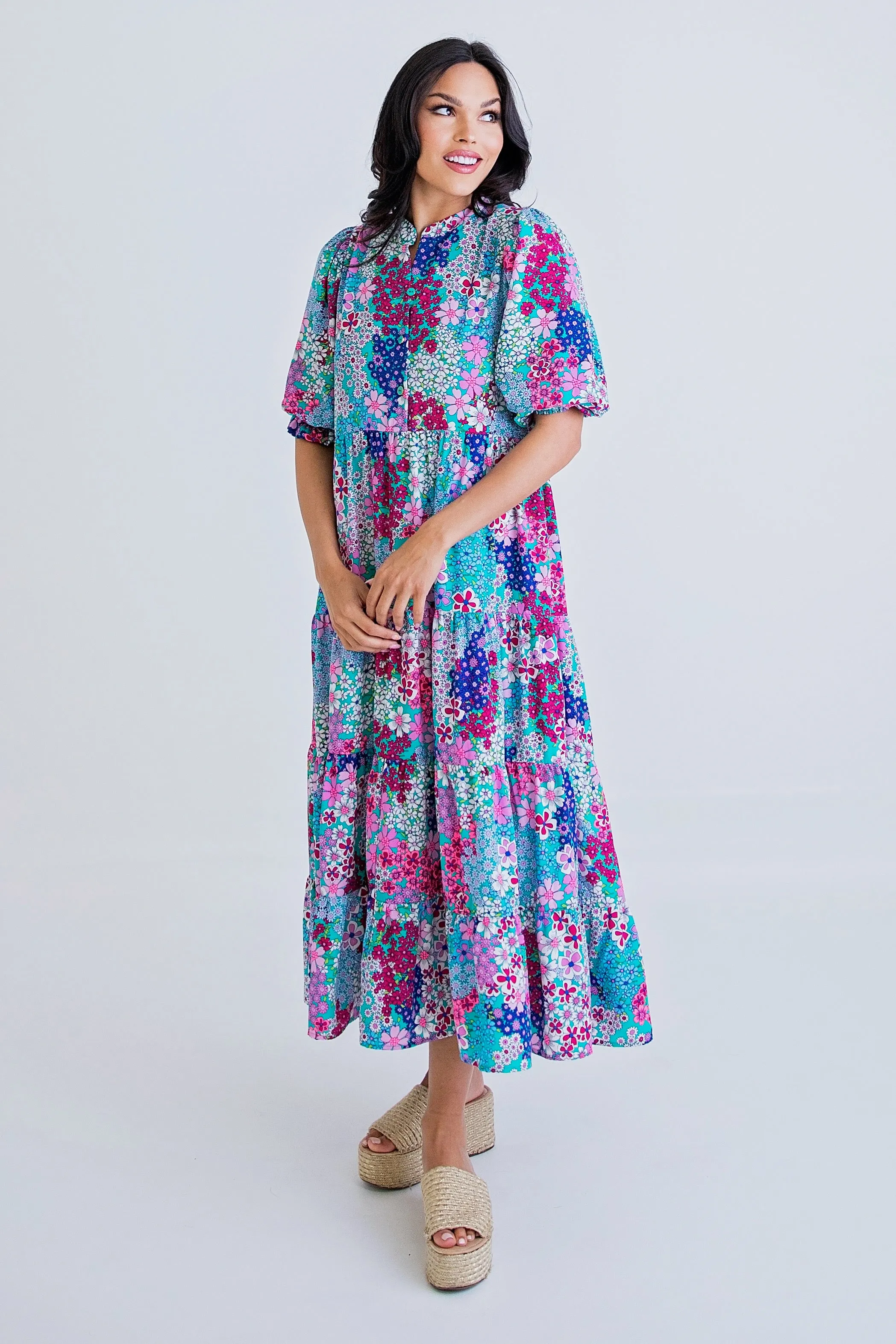 Floral Vintage Tier Maxi Dress sold by Belletique product image thumbnail 2