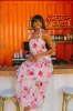 Arlene Tie-Shoulder Maxi Dress | Blushing sold by Belletique