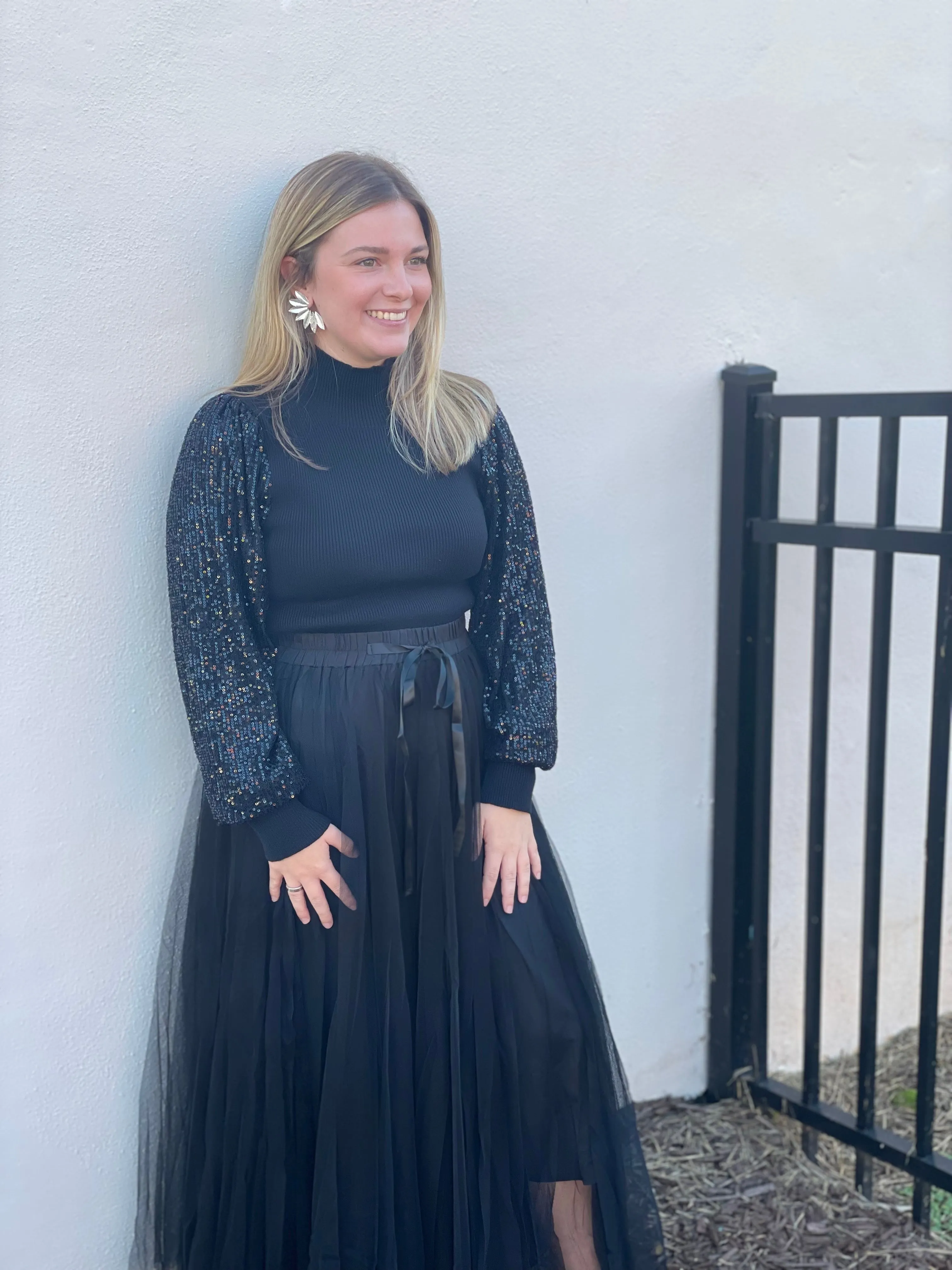 Tulle Skirt | Black sold by Belletique product image thumbnail 2