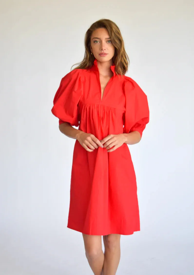 High Neck Dress | Red sold by Belletique